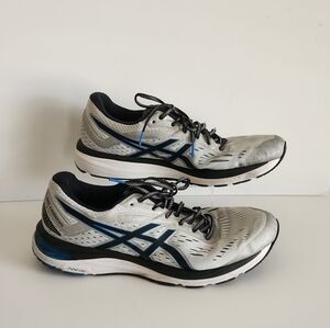 ASICS Men's Size 13 Athletic Sneakers Sliver Black Shoes